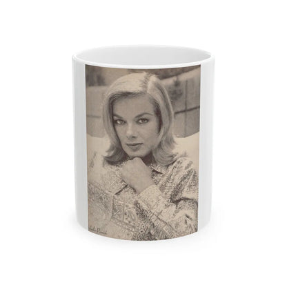 Leslie Parrish #139 (Vintage Female Icon) White Coffee Mug-11oz-Go Mug Yourself