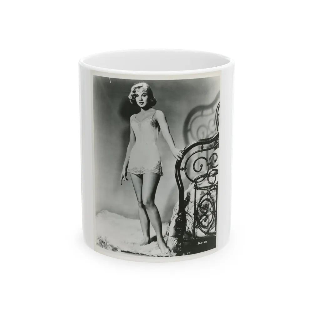 Leslie Parrish #144 (Vintage Female Icon) White Coffee Mug-11oz-Go Mug Yourself