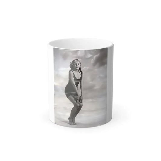 Leslie Parrish #146 (Vintage Female Icon) Color Changing Coffee Mug 11oz - Go Mug Yourself