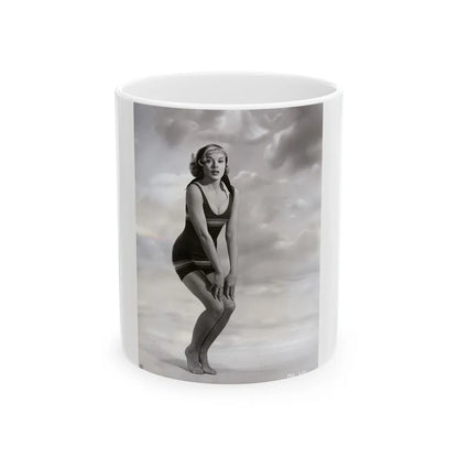 Leslie Parrish #146 (Vintage Female Icon) White Coffee Mug-11oz-Go Mug Yourself