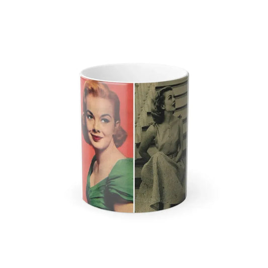 Leslie Parrish #164 (Vintage Female Icon) Color Changing Coffee Mug 11oz - Go Mug Yourself