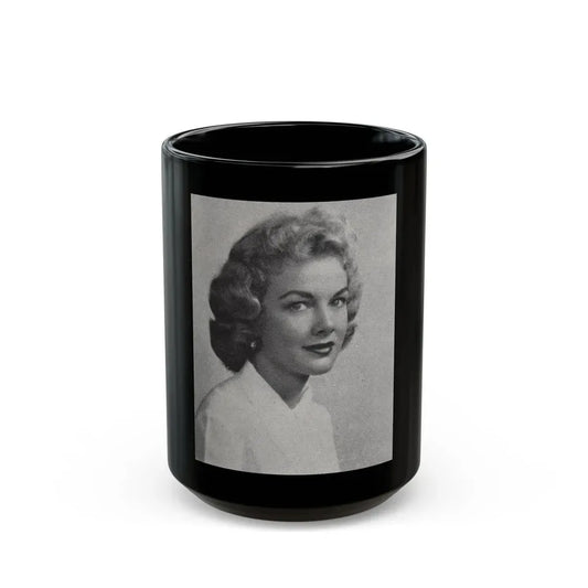 Leslie Parrish #167 (Vintage Female Icon) Black Coffee Mug 15oz - Go Mug Yourself