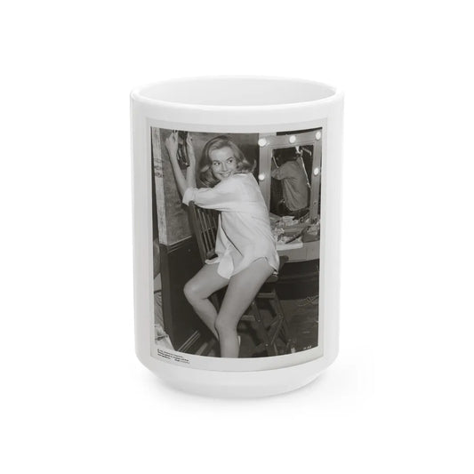 Leslie Parrish #183 1 (Vintage Female Icon) White Coffee Mug-15oz-Go Mug Yourself