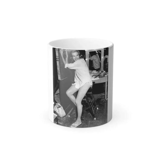 Leslie Parrish #183 (Vintage Female Icon) Color Changing Coffee Mug 11oz - Go Mug Yourself