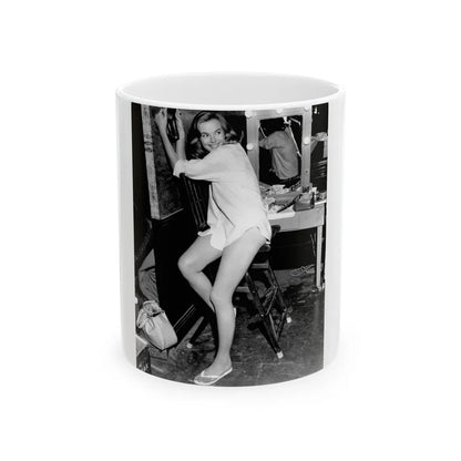 Leslie Parrish #183 (Vintage Female Icon) White Coffee Mug-11oz-Go Mug Yourself