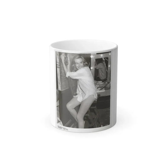 Leslie Parrish #183_1 (Vintage Female Icon) Color Changing Coffee Mug 11oz - Go Mug Yourself
