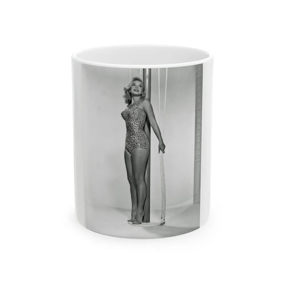 Leslie Parrish #184 (Vintage Female Icon) White Coffee Mug-11oz-Go Mug Yourself