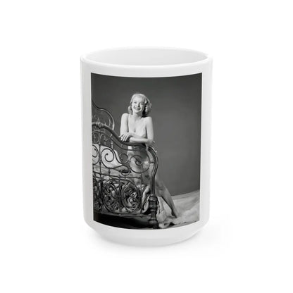 Leslie Parrish #185 (Vintage Female Icon) White Coffee Mug-15oz-Go Mug Yourself