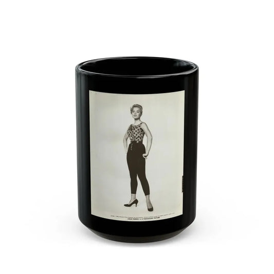 Leslie Parrish #192 (Vintage Female Icon) Black Coffee Mug 15oz - Go Mug Yourself