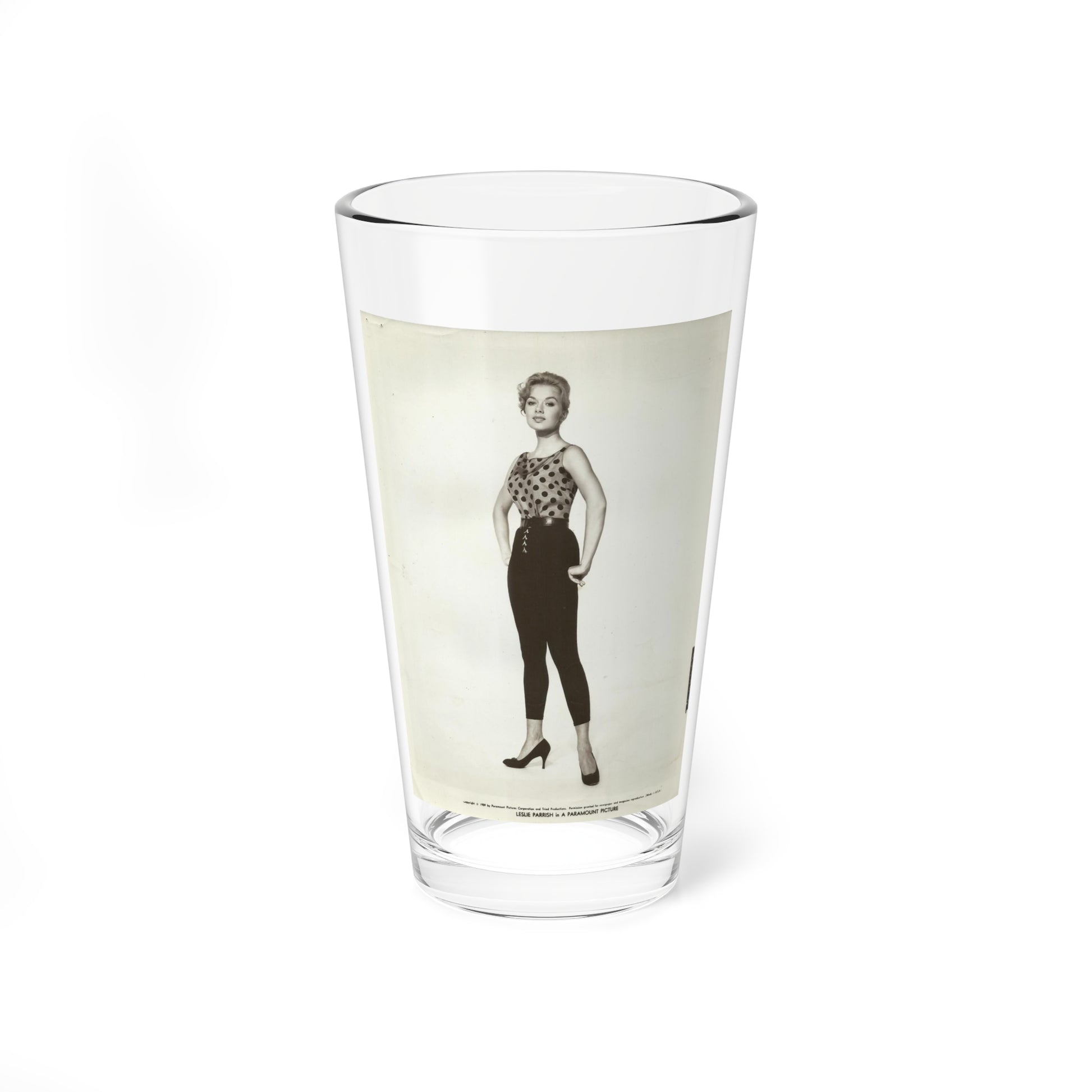 Leslie Parrish #192 (Vintage Female Icon) Pint Glass 16oz-16oz-Go Mug Yourself