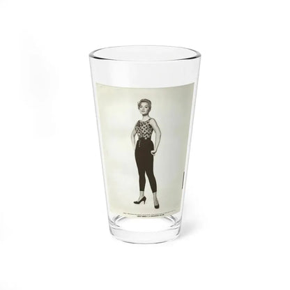 Leslie Parrish #192 (Vintage Female Icon) Pint Glass 16oz 16oz - Go Mug Yourself