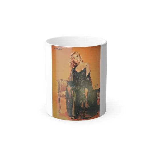 Leslie Parrish #194 (Vintage Female Icon) Color Changing Coffee Mug 11oz - Go Mug Yourself