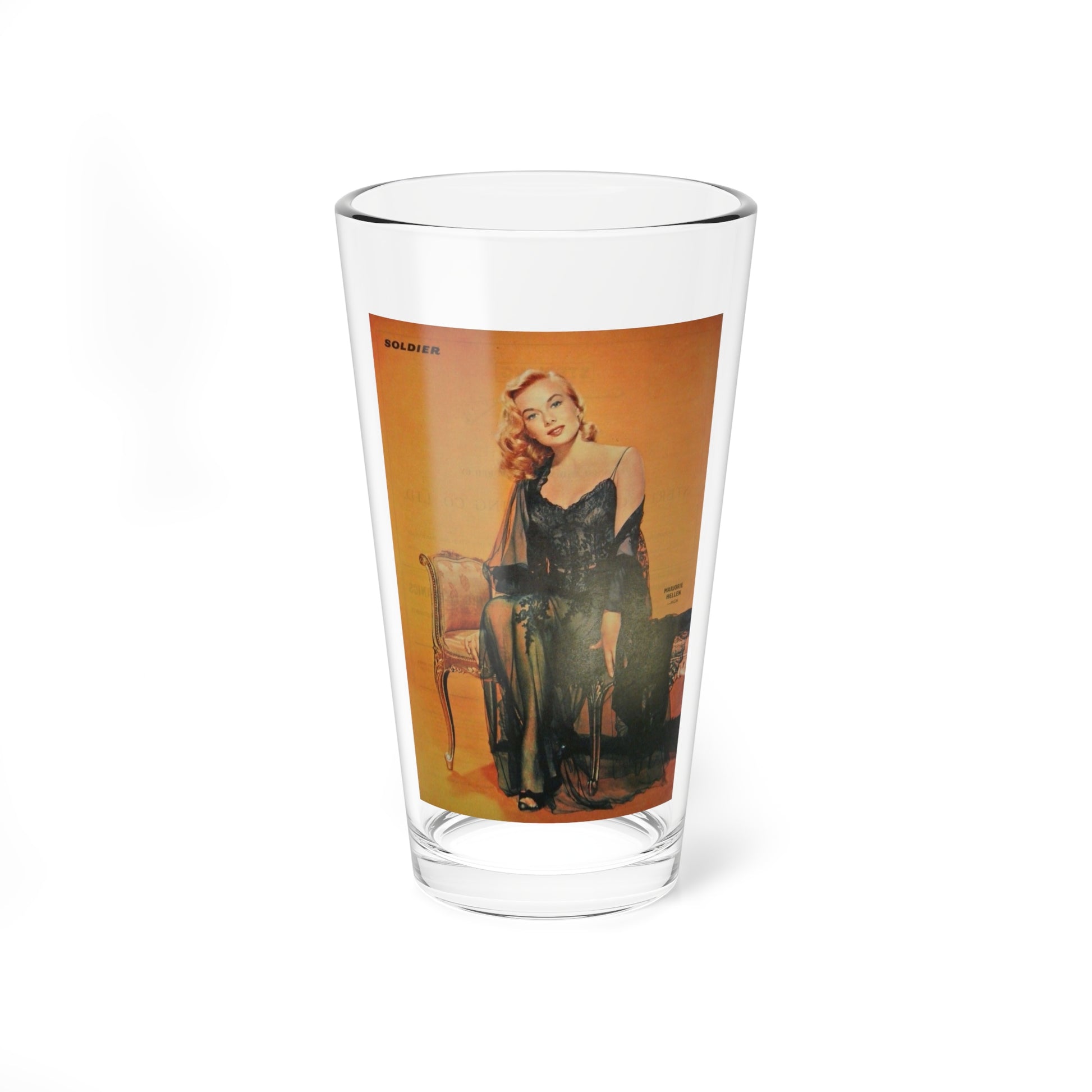 Leslie Parrish #194 (Vintage Female Icon) Pint Glass 16oz-16oz-Go Mug Yourself