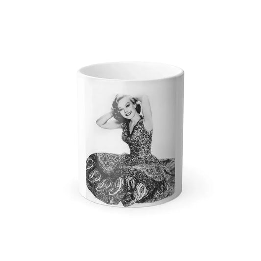 Leslie Parrish #198 (Vintage Female Icon) Color Changing Coffee Mug 11oz - Go Mug Yourself