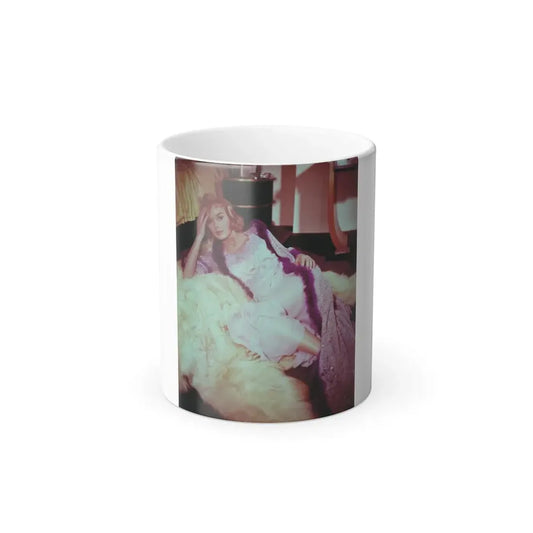 Leslie Parrish #200 (Vintage Female Icon) Color Changing Coffee Mug 11oz - Go Mug Yourself