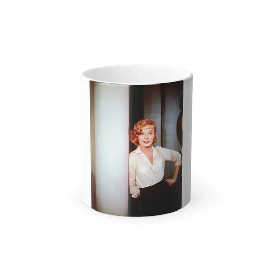 Leslie Parrish #203 (Vintage Female Icon) Color Changing Coffee Mug 11oz - Go Mug Yourself