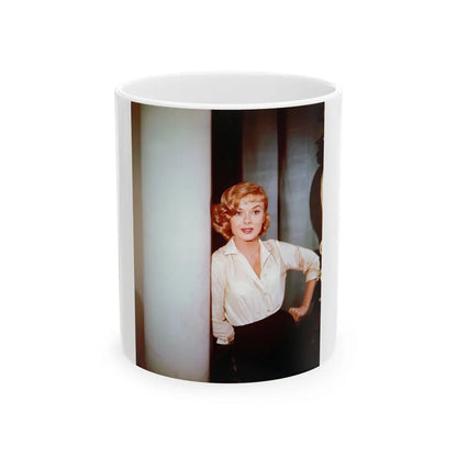 Leslie Parrish #203 (Vintage Female Icon) White Coffee Mug-11oz-Go Mug Yourself