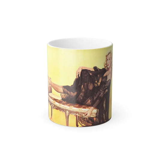 Leslie Parrish #205 (Vintage Female Icons) Color Changing Mug 11oz-11oz-Go Mug Yourself