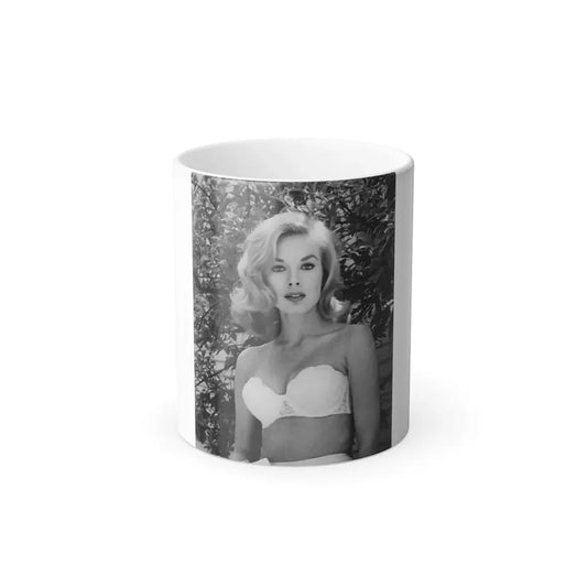 Leslie Parrish #206 (Vintage Female Icon) Color Changing Coffee Mug 11oz - Go Mug Yourself