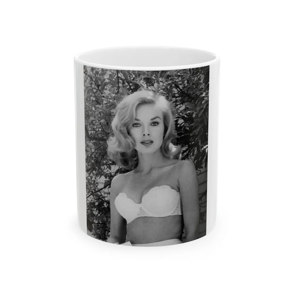 Leslie Parrish #206 (Vintage Female Icon) White Coffee Mug-11oz-Go Mug Yourself