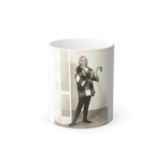 Leslie Parrish #208 (Vintage Female Icon) Color Changing Coffee Mug 11oz - Go Mug Yourself