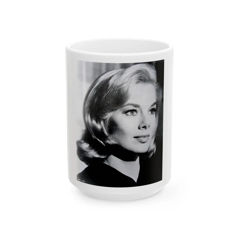 Leslie Parrish #213 (Vintage Female Icon) White Coffee Mug-15oz-Go Mug Yourself