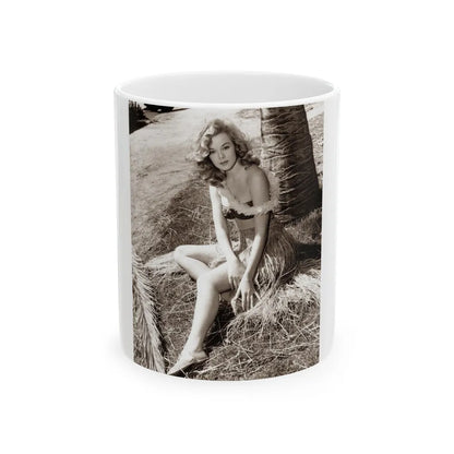 Leslie Parrish #218 (Vintage Female Icon) White Coffee Mug-11oz-Go Mug Yourself