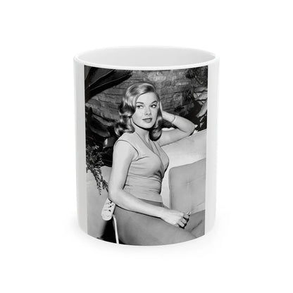 Leslie Parrish #221 (Vintage Female Icon) White Coffee Mug-11oz-Go Mug Yourself