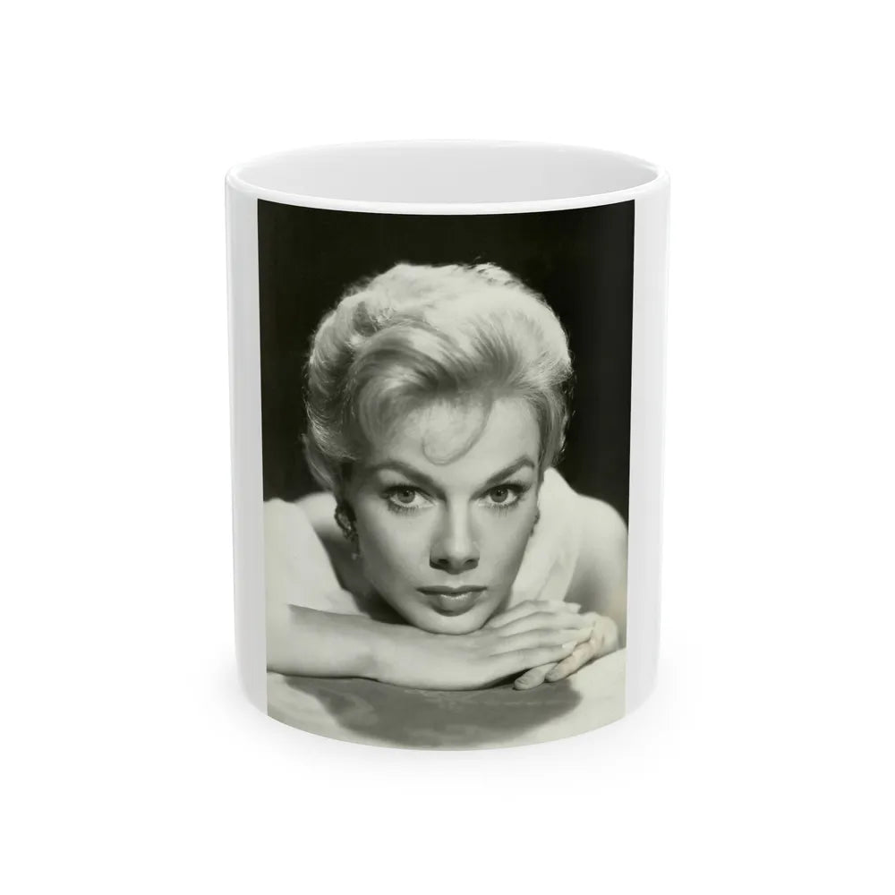 Leslie Parrish #222 (Vintage Female Icon) White Coffee Mug-11oz-Go Mug Yourself