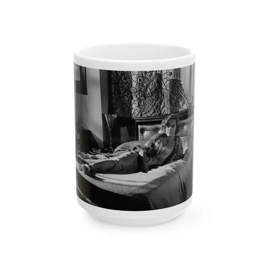 Leslie Parrish #223 (Vintage Female Icon) White Coffee Mug 15oz - Go Mug Yourself