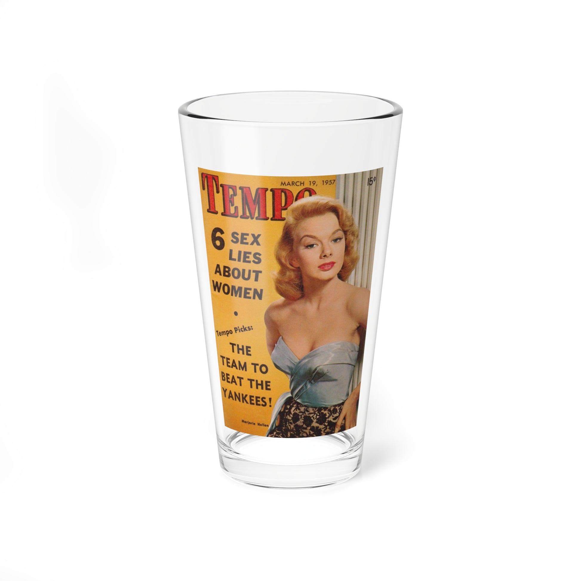 Leslie Parrish #224 - (Vintage Female Icon) Pint Glass 16oz-16oz-Go Mug Yourself