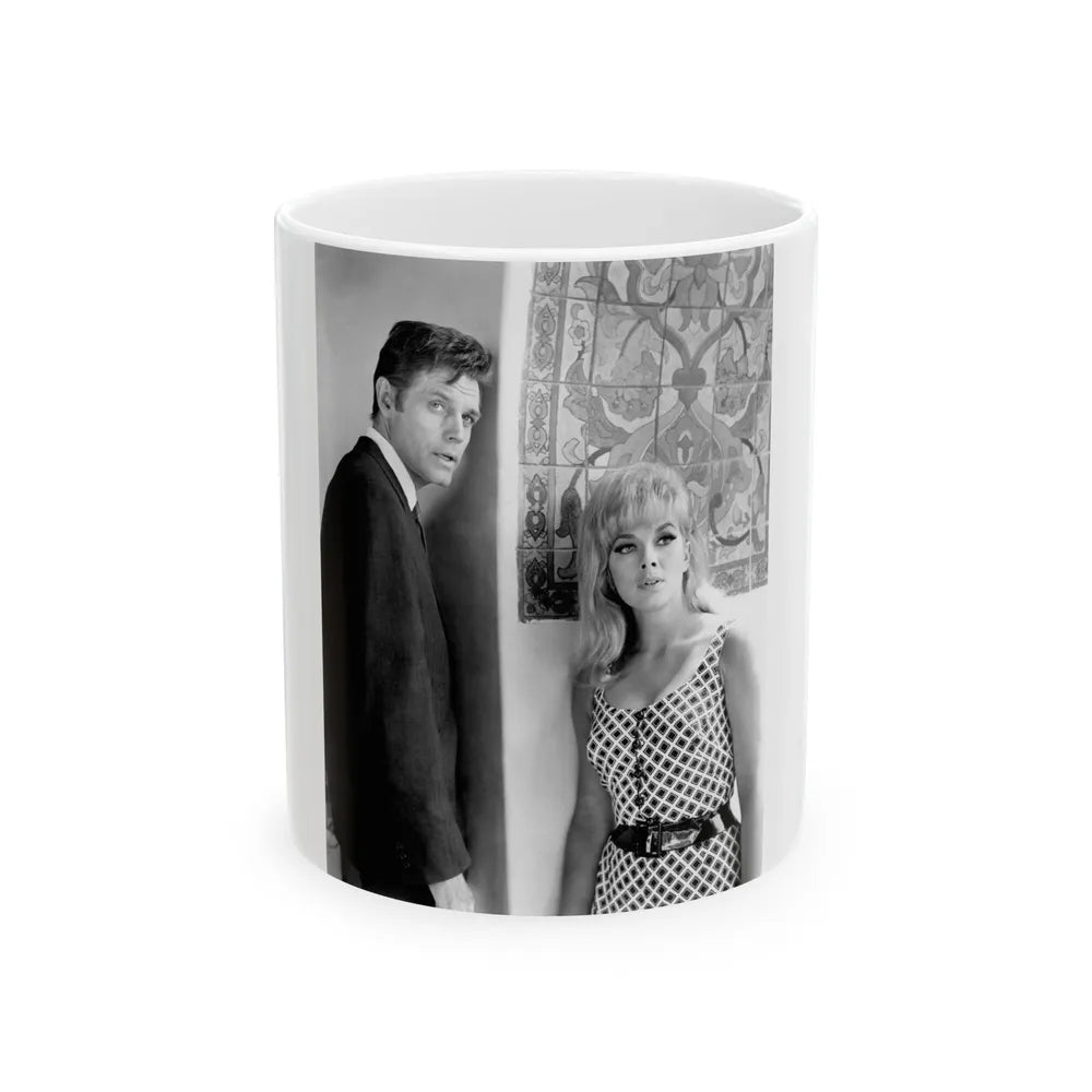 Leslie Parrish #232 (Vintage Female Icon) White Coffee Mug-11oz-Go Mug Yourself