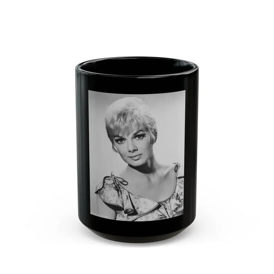 Leslie Parrish #233 (Vintage Female Icon) Black Coffee Mug 15oz - Go Mug Yourself
