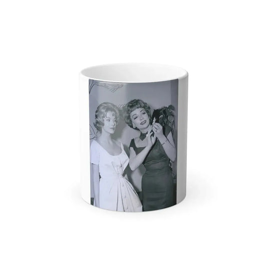 Leslie Parrish #234 (Vintage Female Icon) Color Changing Coffee Mug 11oz - Go Mug Yourself