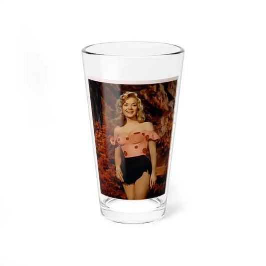 Leslie Parrish #24 3 (Vintage Female Icon) Pint Glass 16oz 16oz - Go Mug Yourself