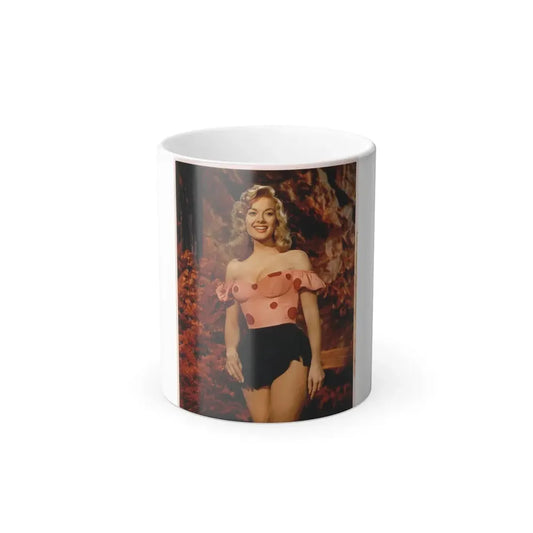 Leslie Parrish #24_3 (Vintage Female Icon) Color Changing Coffee Mug 11oz - Go Mug Yourself