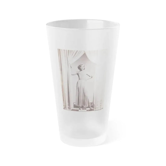 Leslie Parrish #256 (Vintage Female Icon) Frosted Pint Glass 16oz 16oz Frosted - Go Mug Yourself