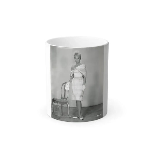 Leslie Parrish #259 (Vintage Female Icon) Color Changing Coffee Mug 11oz - Go Mug Yourself