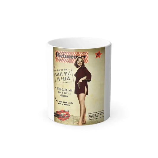 Leslie Parrish #263 - (Vintage Female Icon) Color Changing Coffee Mug 11oz - Go Mug Yourself