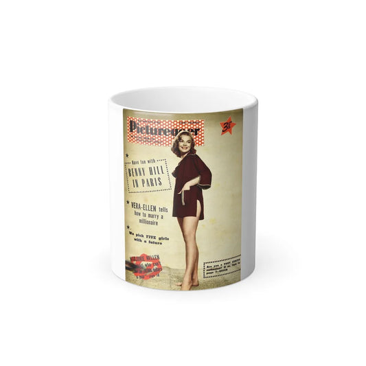 Leslie Parrish #263 - (Vintage Female Icons) Color Changing Mug 11oz-11oz-Go Mug Yourself