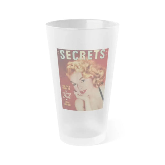 Leslie Parrish #264 - (Vintage Female Icon) Frosted Pint Glass 16oz 16oz Frosted - Go Mug Yourself