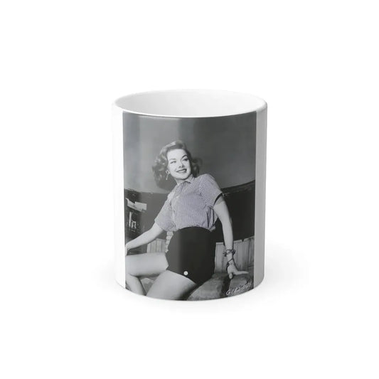 Leslie Parrish #271 (Vintage Female Icon) Color Changing Coffee Mug 11oz - Go Mug Yourself