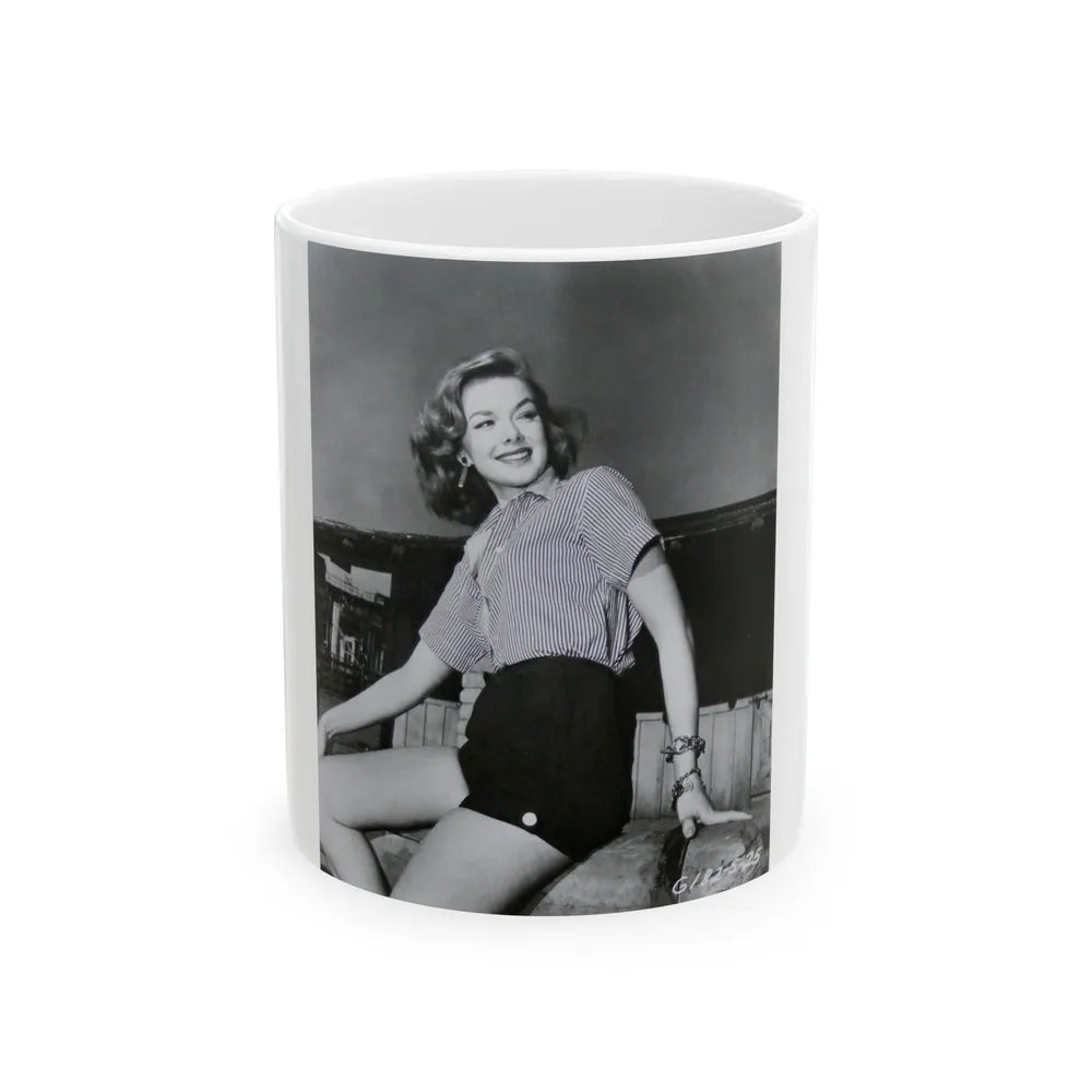 Leslie Parrish #271 (Vintage Female Icon) White Coffee Mug-11oz-Go Mug Yourself