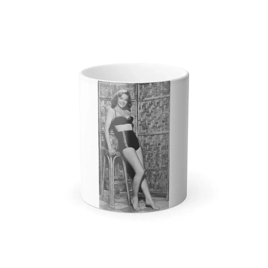Leslie Parrish #272 (Vintage Female Icon) Color Changing Coffee Mug 11oz - Go Mug Yourself