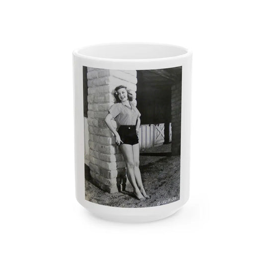 Leslie Parrish #273 (Vintage Female Icon) White Coffee Mug-15oz-Go Mug Yourself