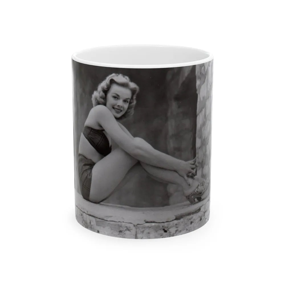 Leslie Parrish #275 (Vintage Female Icon) White Coffee Mug-11oz-Go Mug Yourself