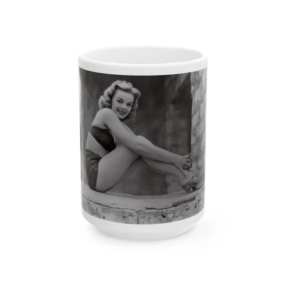 Leslie Parrish #275 (Vintage Female Icon) White Coffee Mug-15oz-Go Mug Yourself