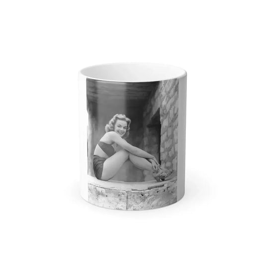 Leslie Parrish #276 (Vintage Female Icon) Color Changing Coffee Mug 11oz - Go Mug Yourself