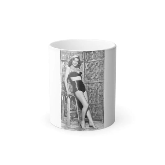 Leslie Parrish #33 (Vintage Female Icons) Color Changing Mug 11oz-11oz-Go Mug Yourself