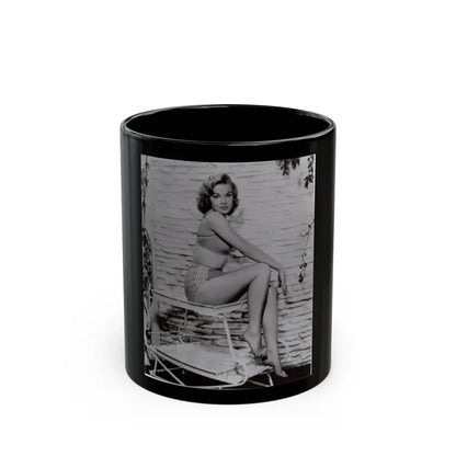 Leslie Parrish #42 1 (Vintage Female Icon) Black Coffee Mug 11oz - Go Mug Yourself